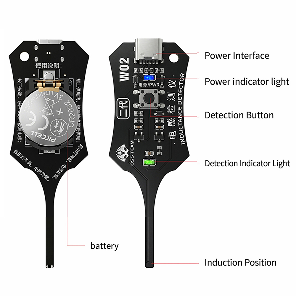 DC 5V Inductance Tester Mother - огляд і ціна Co Detector Plug